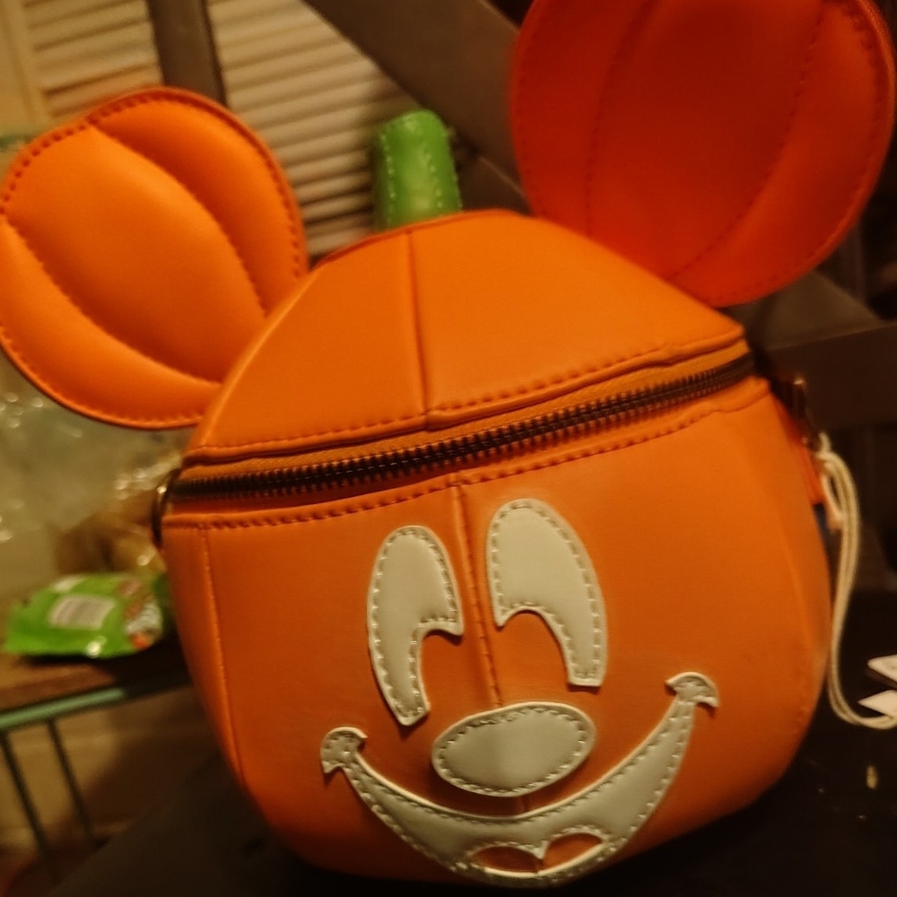 Orange Mickey Mouse Ear Bag